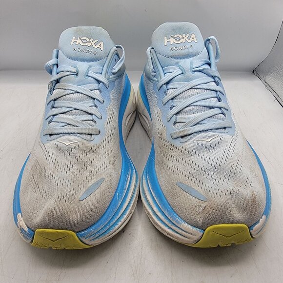 Hoka One One Bondi 8 Mens 10.5 D Shoes Blue Running Gym Walking 1123202 ABDB - Picture 2 of 13